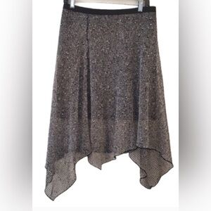Elie Tahari Asymmetrical Black and Gray Skirt